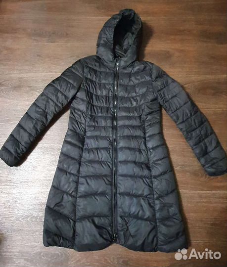 Женский пуховик, пальто размер L (48), черный
