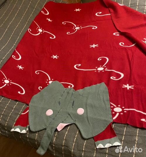 Плед fabler elefant, икеа для детей