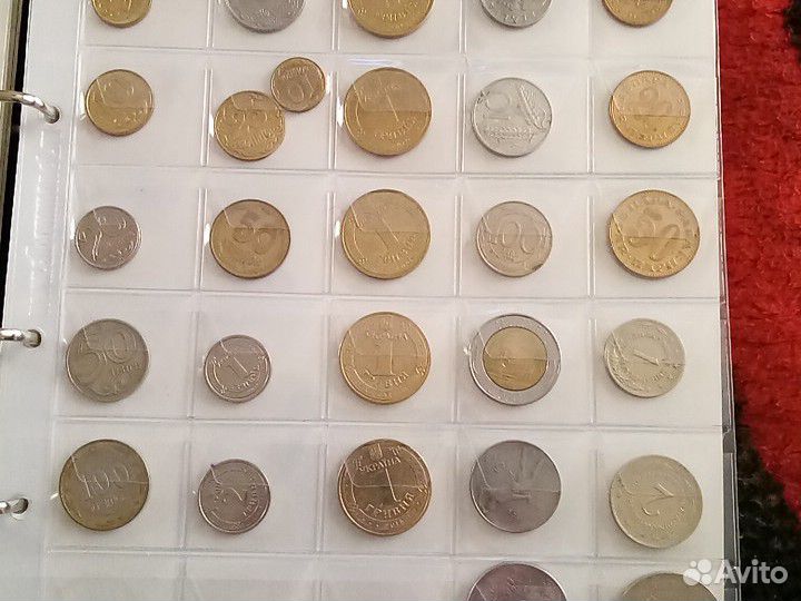 Листы для хранения монет и бон