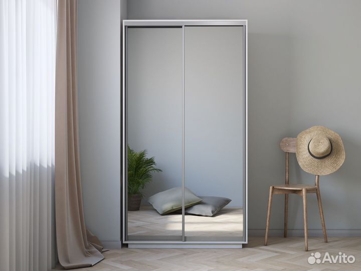 Шкаф купе Версаль Хит 2-х дверный белый