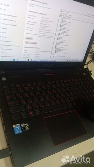 Asus rog G56jk 15.6 SSD, озу16, GTX850m