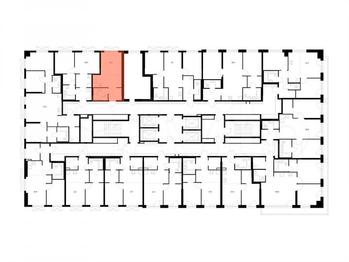 Квартира-студия, 25,2 м², 8/31 эт.