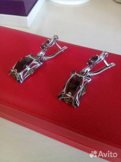 Серьги серебро