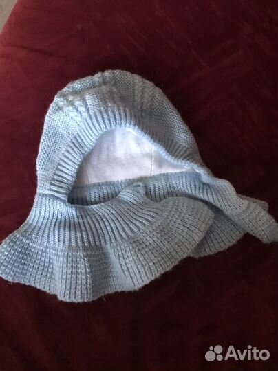 Шапка шлем для новорожденного