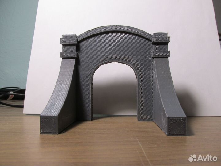 Портал тоннеля для макета жд