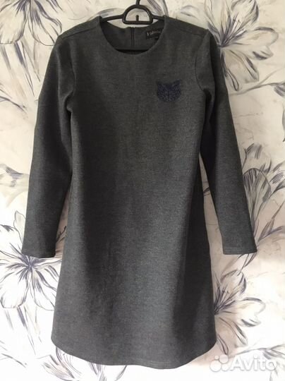 Школьное платье серое Фаберлик 146