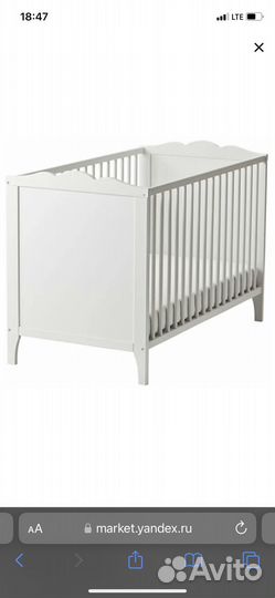 Детская кровать IKEA с матрасом