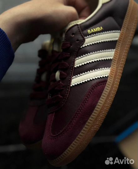 Adidas samba OG Maroon оригинал