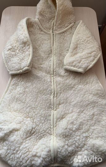 Конверт в коляску зимний натуральная шерсть