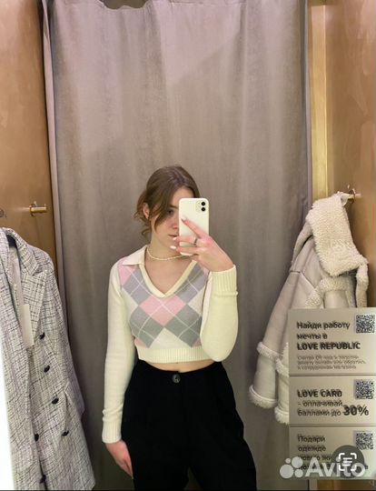 Свитер укороченный love republic