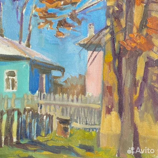 Картина маслом Пейзаж Дворик