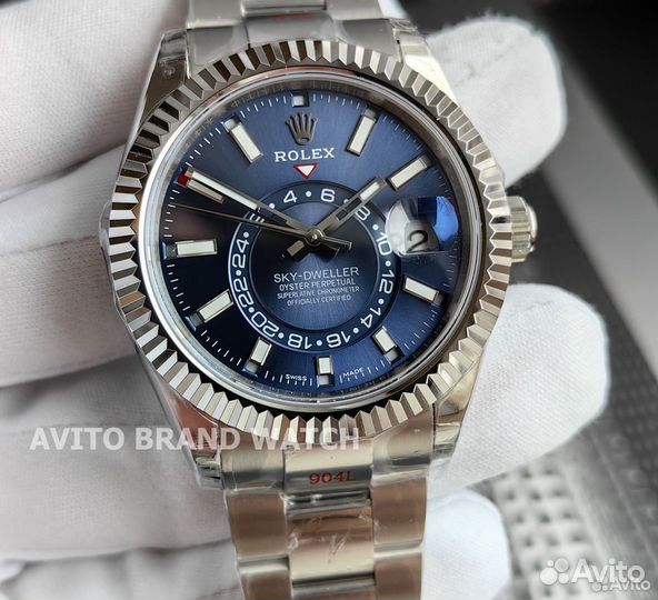 Часы мужские Rolex Sky-Dweller синий циферблат