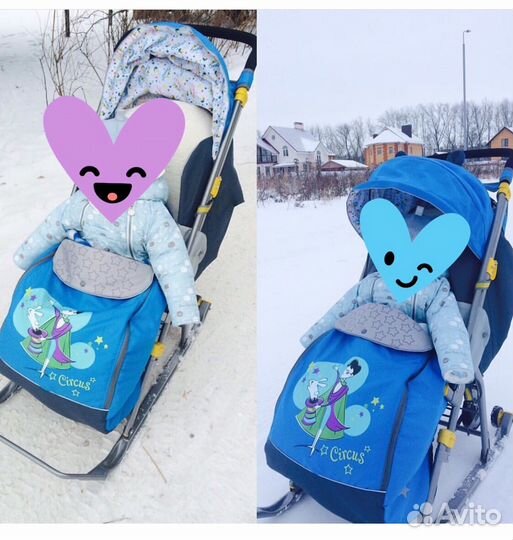 Коляска санки Ника