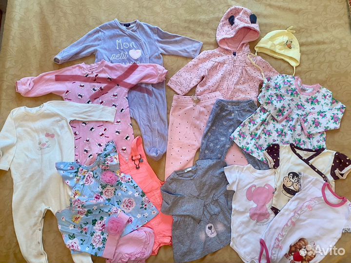 Одежда на девочку пакетом 68,74