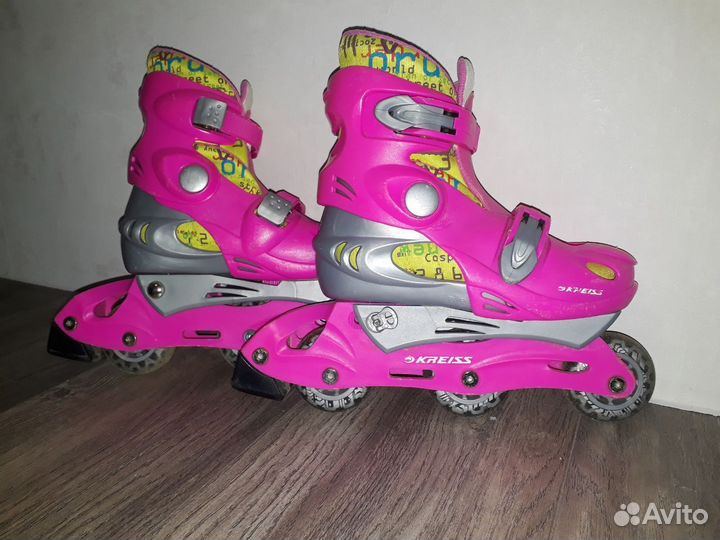 Роликовые коньки детские раздвижные
