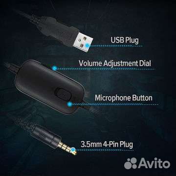 Игровые наушники с микрофоном