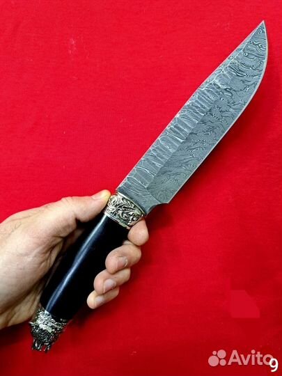 Нож походный из дамасской стали