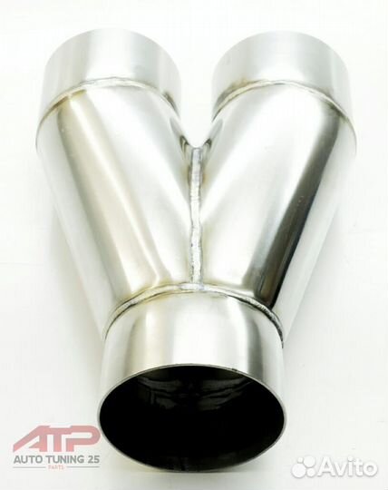 Переходник выпускной системы Y-образный 89мм - 3.5