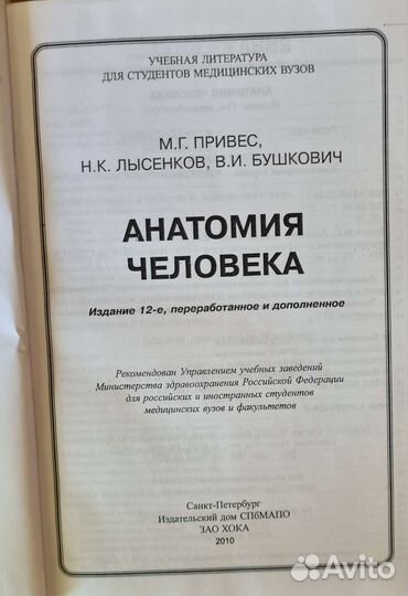 Анатомия человека Привес