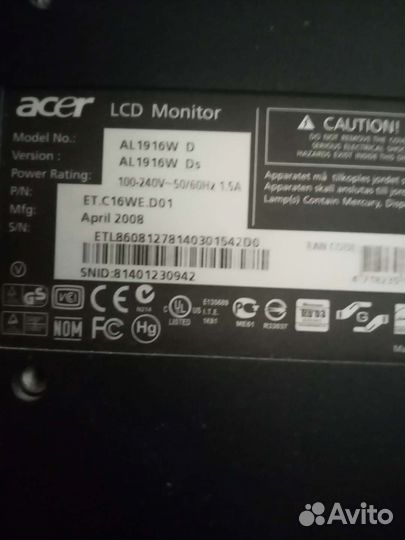 Монитор Acer 19