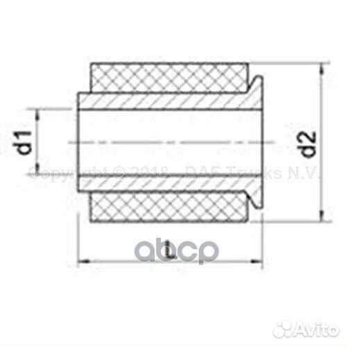 Втулка решетки радиатора lf45iv cf65iv cf75iv