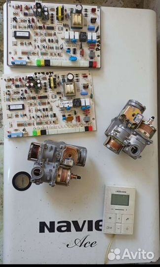 Газовый котел Navien Ace 16, б/у на запчасти