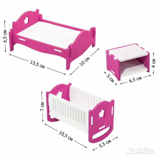 Мебель для кукольного домика