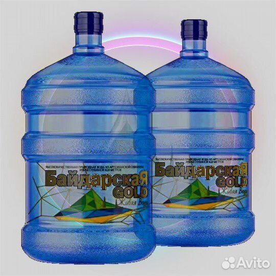 Вода в 19л бутылях артезианская