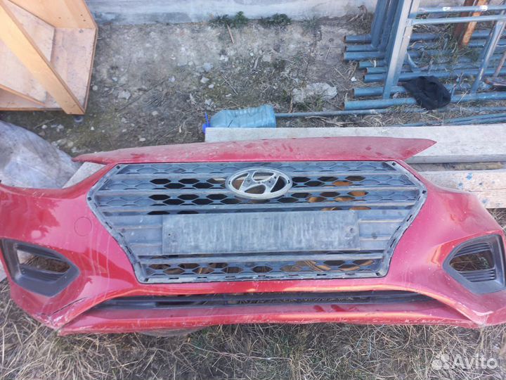 Оригинальный бампер от Hyundai Solaris 2