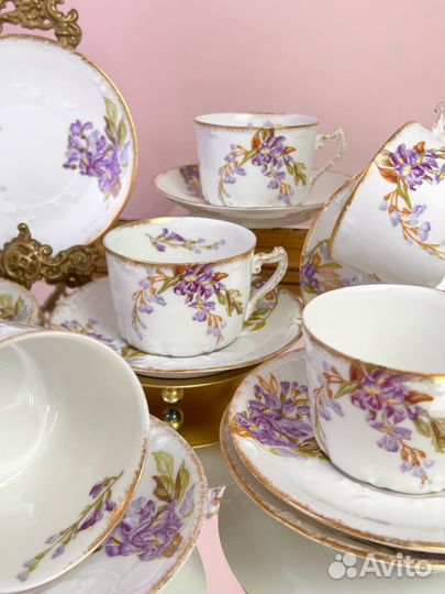 Антикварные чайные пары. Франция