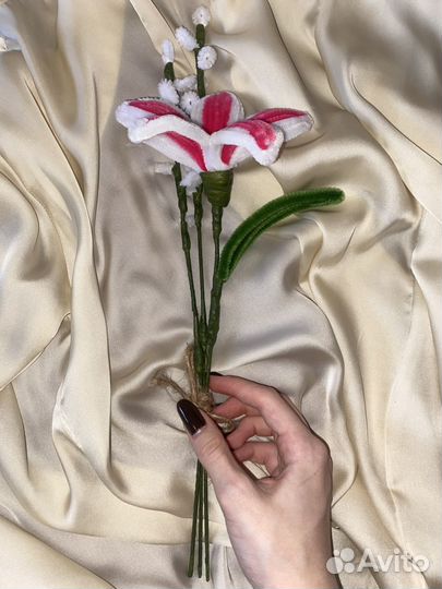 Букет из проволоки (синельная)