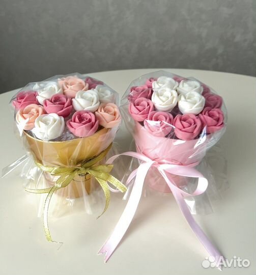 Шоколадный букет розы и пионы