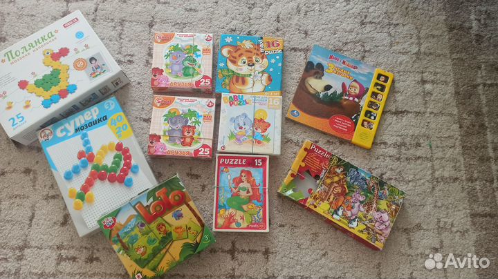 Пазлы, игры детские