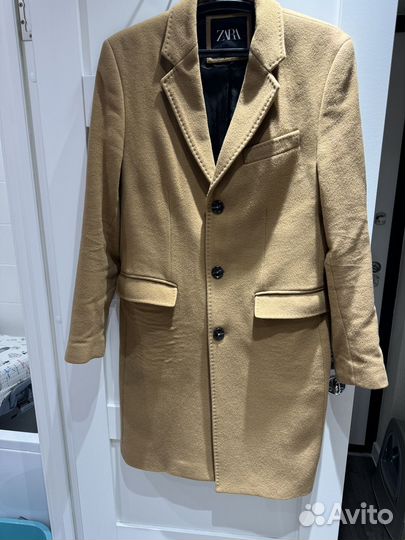 Пальто мужское шерстяное Zara