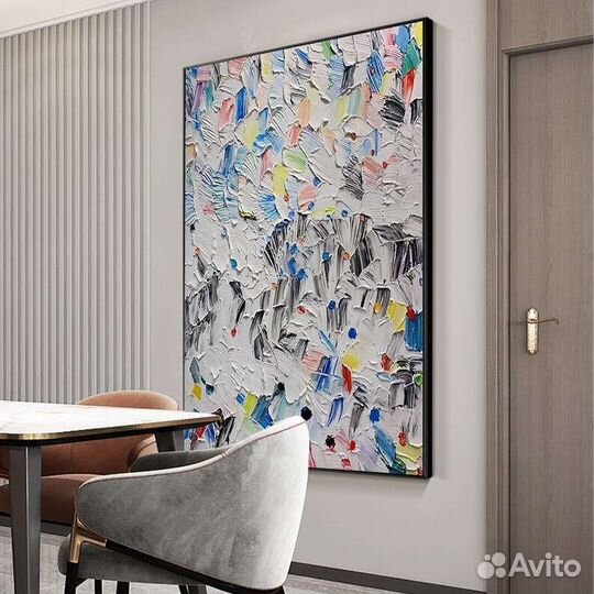 Картина маслом приятная абстракция