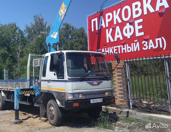 Кран-борт эвакуатор, грузоперевозки 5 тонн