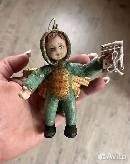 Ватные игрушки на елку