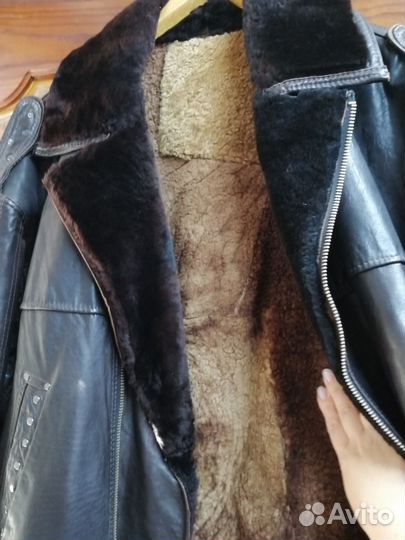 Куртка натуральная кожа мужская 54 56