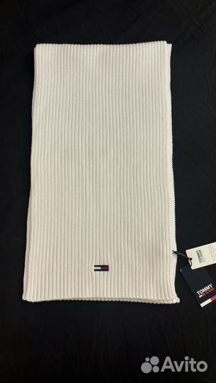 Tommy hilfiger шарф белый хлопок