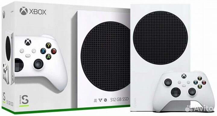 Xbox Series S новый + игры + второй джойстик