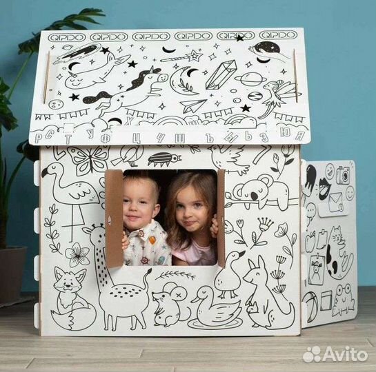 Домик раскраска