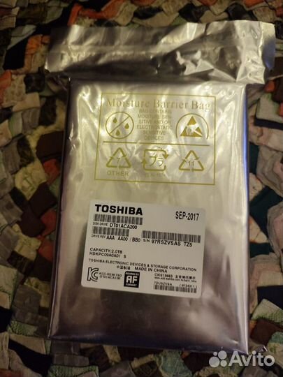 Жесткий диск Toshiba 2 TB dt01aca200