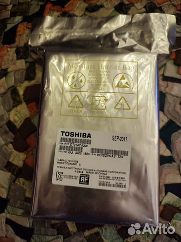 Жесткий диск Toshiba 2 TB dt01aca200