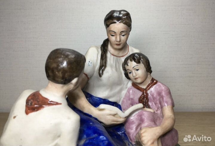 Статуэтка Пионеры фарфор СССР