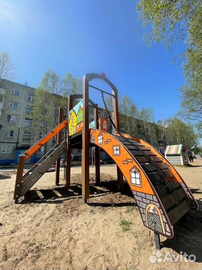 Мнтаж детских площадок, монтаж игрового