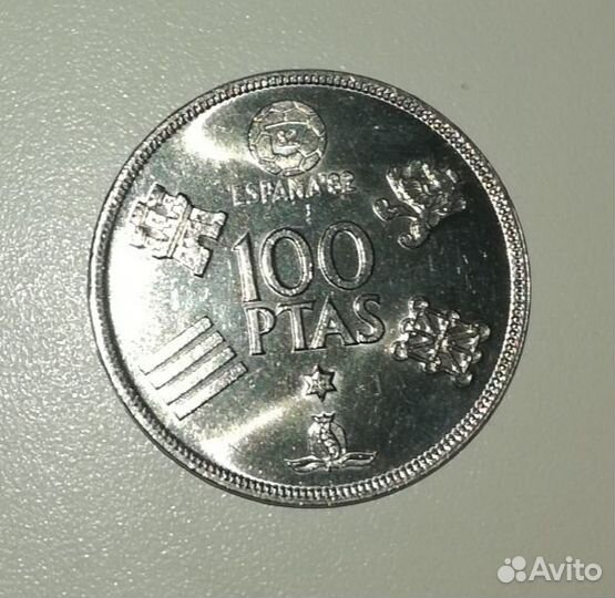 Испания 100 песет 1980 Футбол