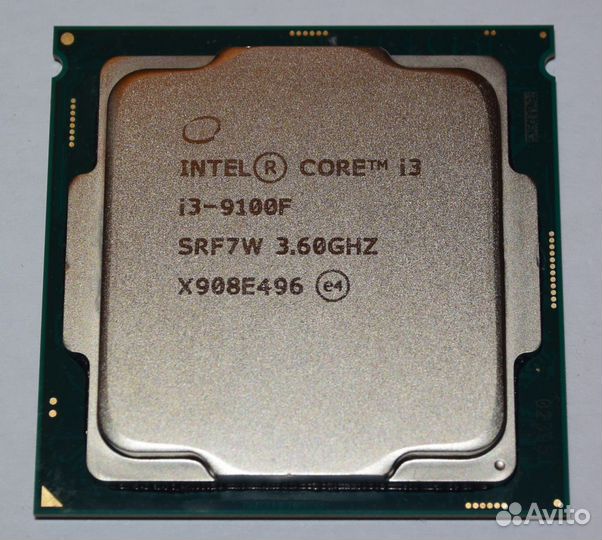 Процессор intel core i3 9100f с кулером