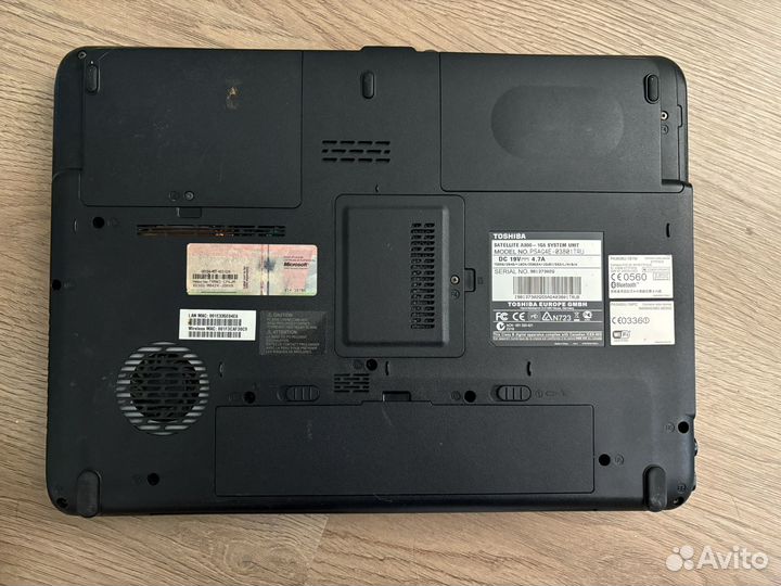 Два старых топовых ноута toshiba