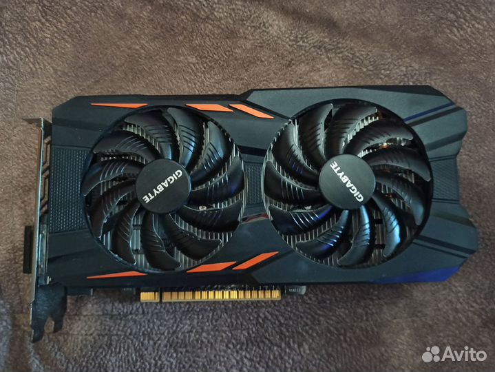 Видеокарта gigabyte gtx 1050 ti Windforce OC 4G