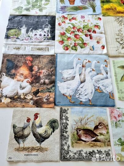 Салфетки для декупажа, 15 штук